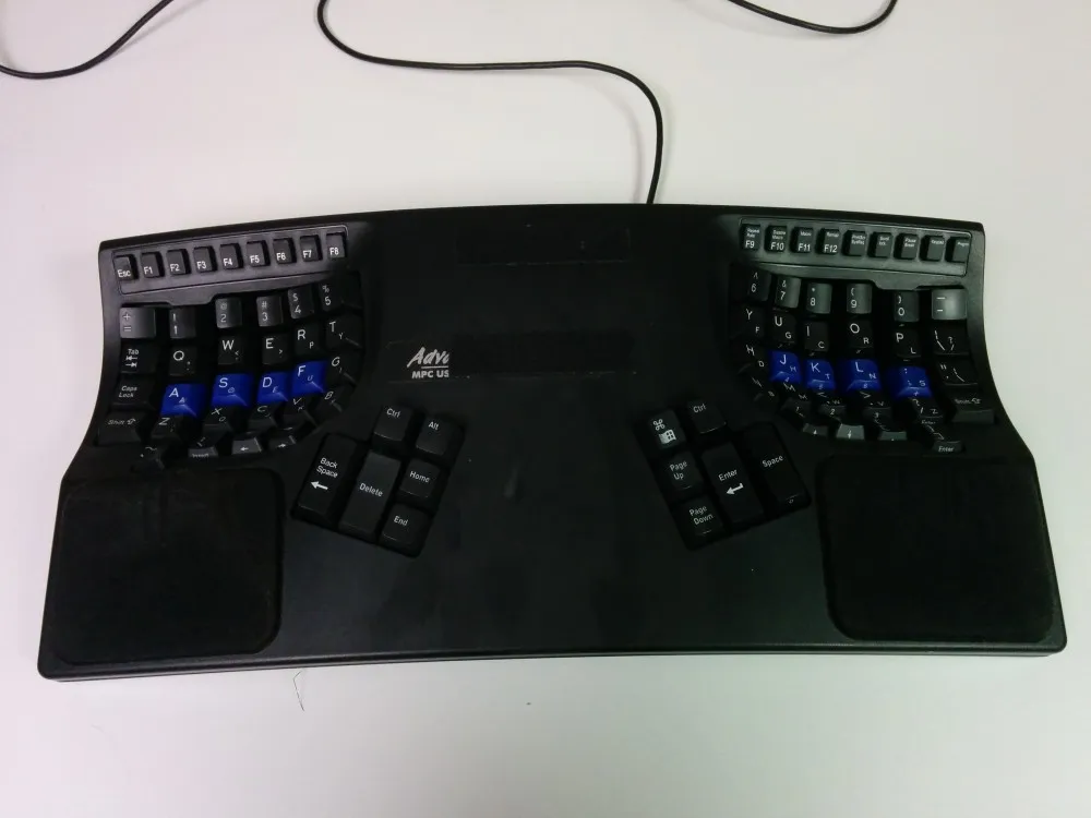 Well-used Kinesis Advantage Pro keyboard