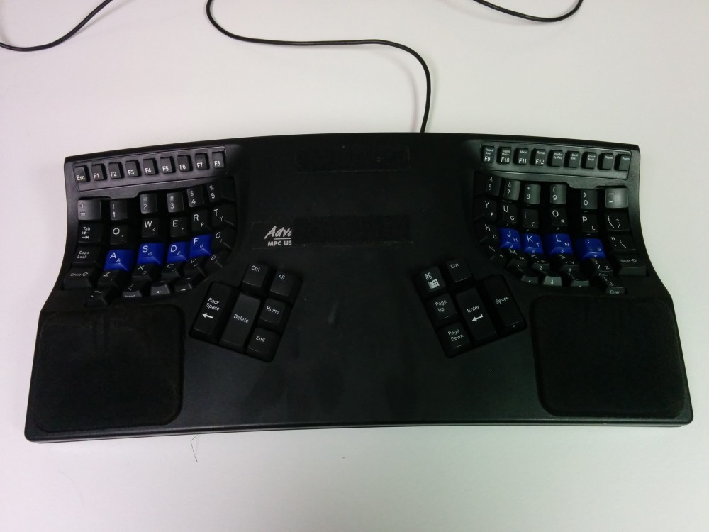 Well-used Kinesis Advantage Pro keyboard
